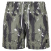 Patterned swimsuit shorts white polka dot camo aop