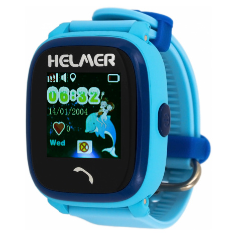 Helmer Chytré dotykové hodinky s GPS lokátorem LK modré