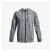 Mikina Under Armour Essential Fleece Fz Hood Gray