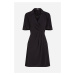 Šaty Karl Lagerfeld Wrap Dress Black