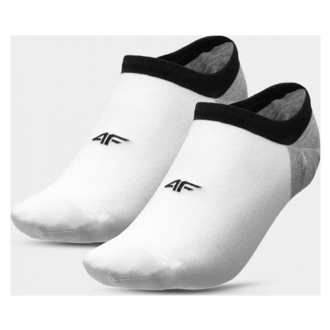 Pánske nízke členkové ponožky NOSD4-SOM200-10S+10S Biela so šedou - 4F bílá s šedou