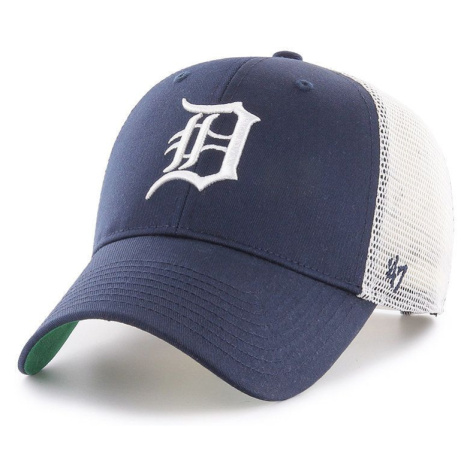 Čiapka 47brand MLB Detroit Tigers tmavomodrá farba, s nášivkou, B-BRANS09CTP-NY 47 Brand