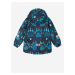 Modrá chlapčenská vzorovaná bunda Reima