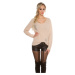 Trendy KouCla Knit sweater Destroyed Look black Einheitsgroesse