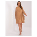 Camel oversize midi dress