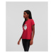 Tričko Karl Lagerfeld Ikonik 2.0 Choupette T-Shirt Červená