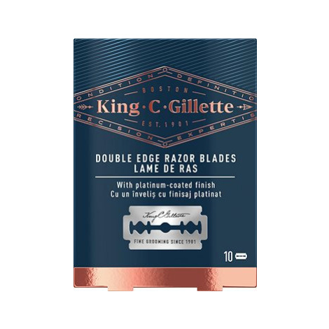 King C Gillette Náhradné obojstranné čepieľky 10ks