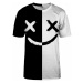 Bittersweet Paris Unisex's B&W Face T-Shirt Tsh Bsp514