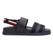 Tommy Hilfiger Sandále Elevated Hilfiger Strappy Sandal FM0FM05008 Tmavomodrá