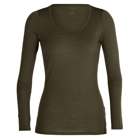 Women's T-shirt Icebreaker W Siren LS Sweetheart LODEN Icebreaker Merino