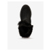 Čierne dámske zimné semišové členkové topánky Geox Spherica