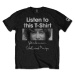 John Lennon Tričko Listen Unisex Black