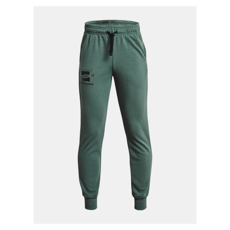 Tepláky Under Armour RIVAL TERRY PANTS-GRN - Chlapci