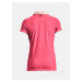Tmavo ružové dámske športové polo tričko Under Armour UA Iso-Chill SS Polo