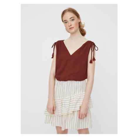 Brown loose top VERO MODA Penelope - Women