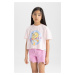 DEFACTO Girls Looney Tunes Crew Neck Short Sleeve T-Shirt