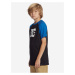 Modro-čierne chlapčenské tričko DC Raglan