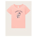 Ružové dievčenské tričko Tom Tailor