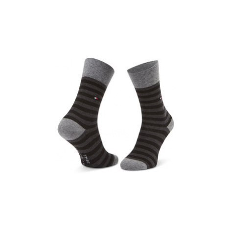 Tommy Hilfiger Súprava 2 párov vysokých ponožiek unisex 100000816 Sivá