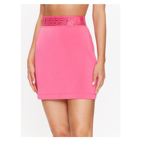 Guess Mini sukňa V3YD02 K7UW2 Ružová Regular Fit