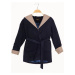 Z8002 DEWBERRY GIRLS' COAT-NAVY BLUE