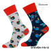 STEVEN Pánske ponožky Steven-118P-012 XO013-tm.modra