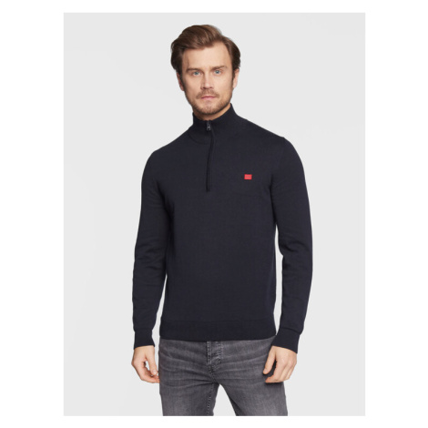 Hugo Sveter San Quintus-C 50474164 Tmavomodrá Regular Fit Hugo Boss