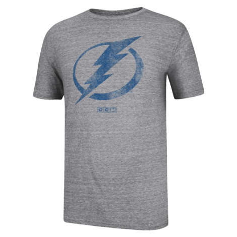 Tampa Bay Lightning pánske tričko CCM Bigger Logo grey