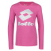 Lotto SMART G TEE LS JS Dievčenské tričko, ružová, veľkosť