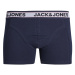 JACK & JONES Boxerky 'Marco'  svetlomodrá / tmavomodrá / svetlosivá / tmavooranžová