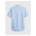 Modrá chlapčenská rifľová košeľa Teen Washwell GAP