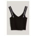 Top Karl Lagerfeld Jeans Klj Klj Logo Bra Top Black