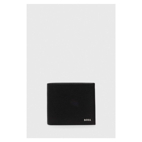 Kožená peňaženka BOSS pánsky,čierna farba,50499270 Hugo Boss
