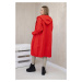 Red hooded sweater