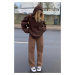 Madmext Mad Girls Brown Palazzo Jean