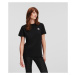 Tričko Karl Lagerfeld Ikonik 2.0 Glitter T-Shirt Čierna
