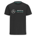 Mercedes AMG Petronas detské tričko logo black F1 Team 2022