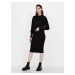 Čierne dámské mikinové šaty s kapucou Armani Exchange