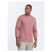 Ombre Men's BASIC cotton non-stretch sweatshirt - dark pink