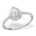 Silver Engagement Ring Luxury Princes IV