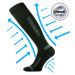 VOXX Signal kompresné ponožky čierno-čierne 1 pár 114566