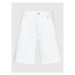 Calvin Klein Jeans Džínsové šortky J20J218808 Biela Straight Fit