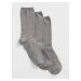 GAP sivé 3 pack ponožiek basic crew socks