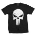 RockOff Bavlnené originálne tričko Punisher - čierne