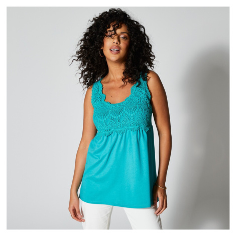 Dlhý top s macramé Blancheporte