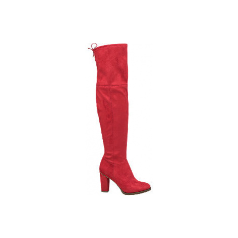 Červené čižmy nad kolená Graceland