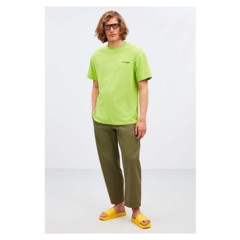 GRIMELANGE Axton Relaxed Oversize Neon Green T-shirt