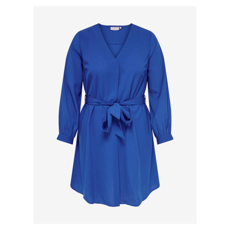 Blue Dress with Tie ONLY CARMAKOMA Defini - Women