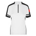 James&amp;Nicholson Dámske cyklistické tričko JN451 White