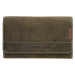 Hide & stitches Idaho dámska kožená peňaženka - olivová